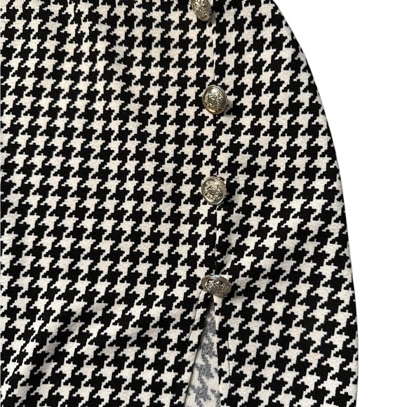 SHEIN Black and White Checkered Houndstooth Skirt - Picture 5 of 6